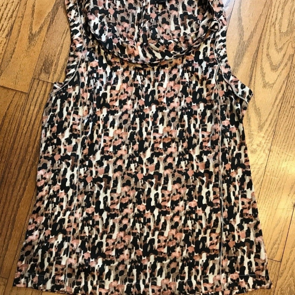 Ann Taylor Size 10 Multi Color Abstract Tank Top